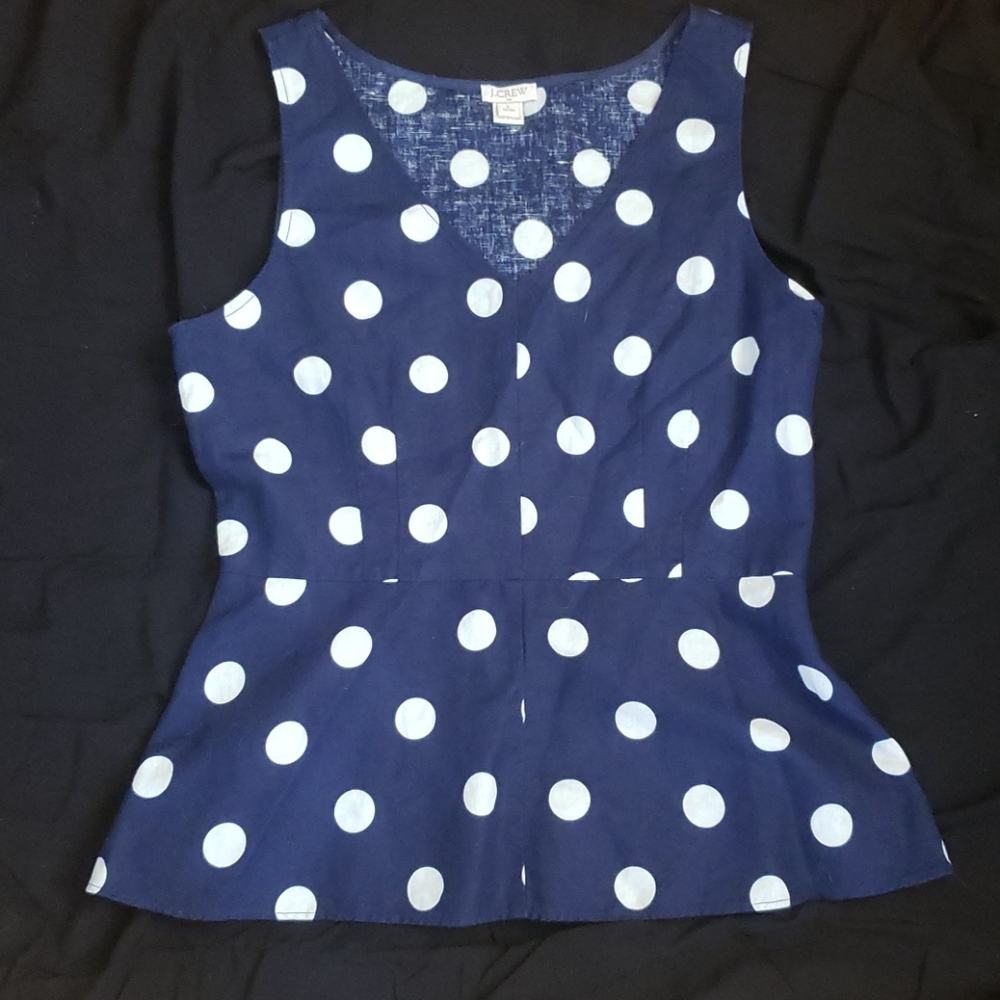 Jcrew polka dot top